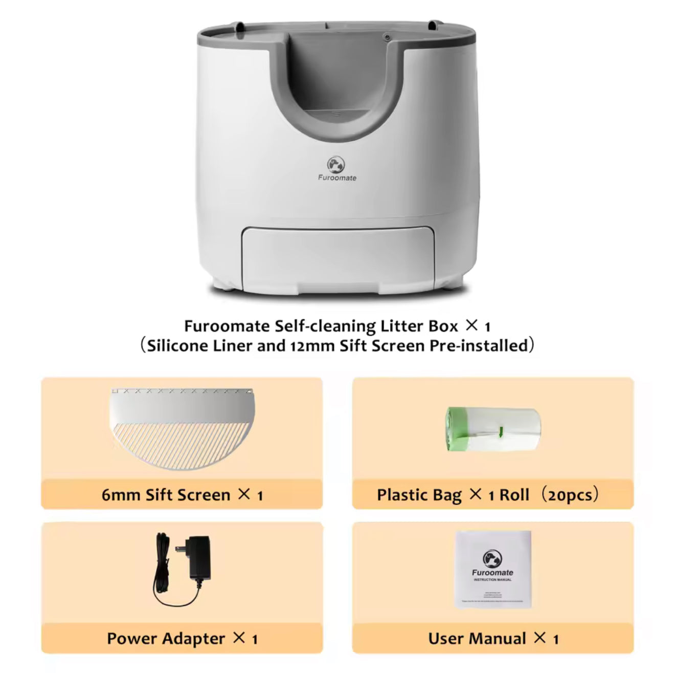 Automatic Cat Litter Box with Odor